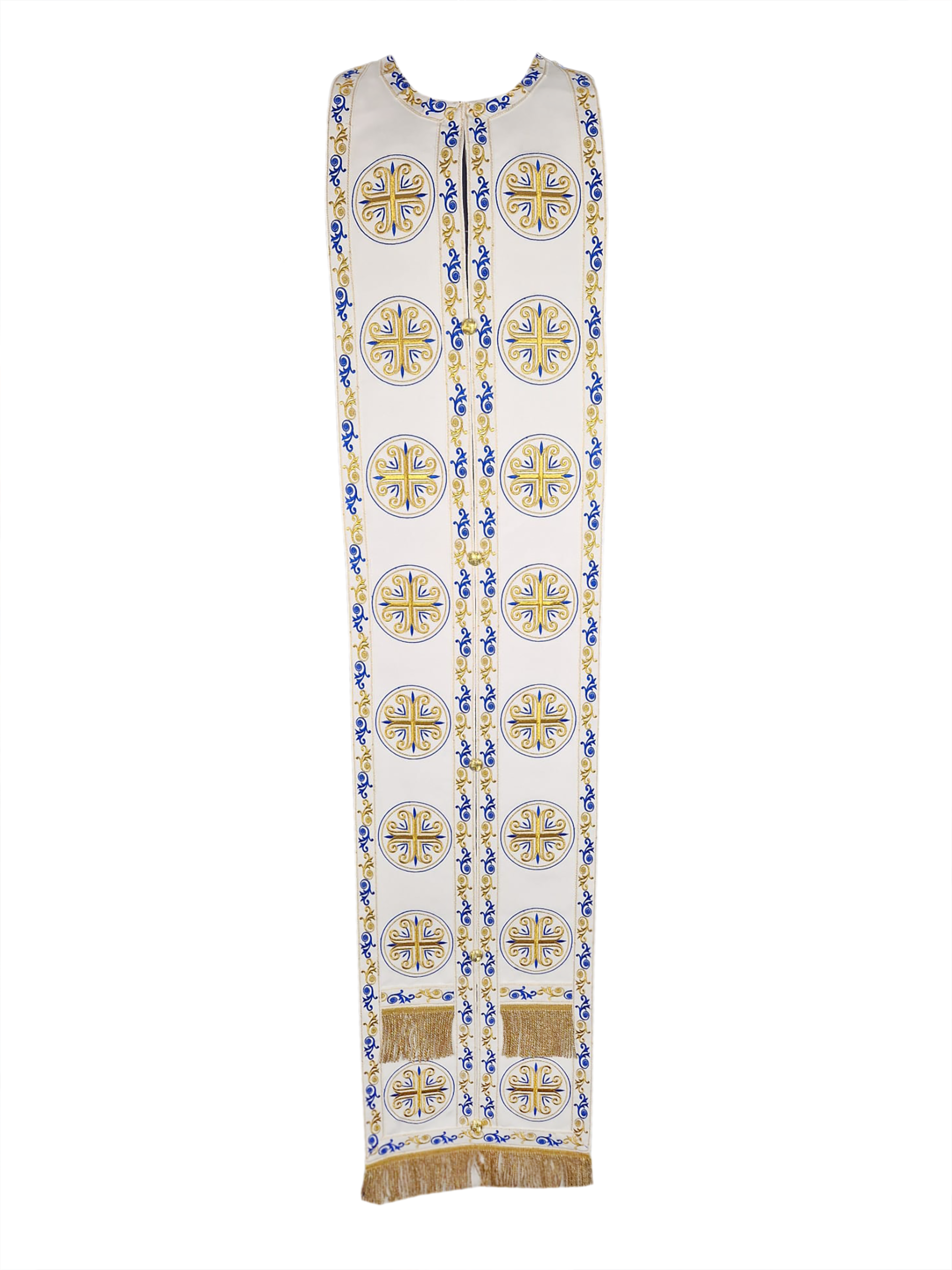 Vesminte Preotesti Crilovic a1 scaled Vesmant Brodat B31 - alb - albastru - imagine 3
