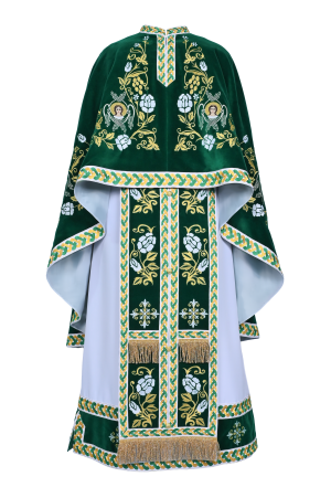 Vesmant Brodat B28 - catifea verde