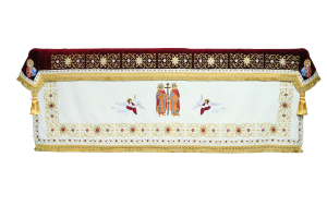 Acoperamant Brodat - B34 - ingeri grena